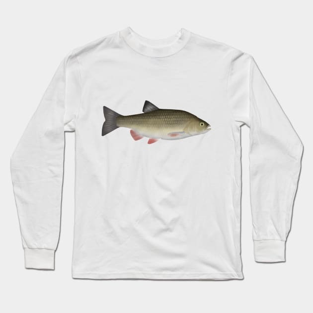 European Chub Long Sleeve T-Shirt by FishFolkArt